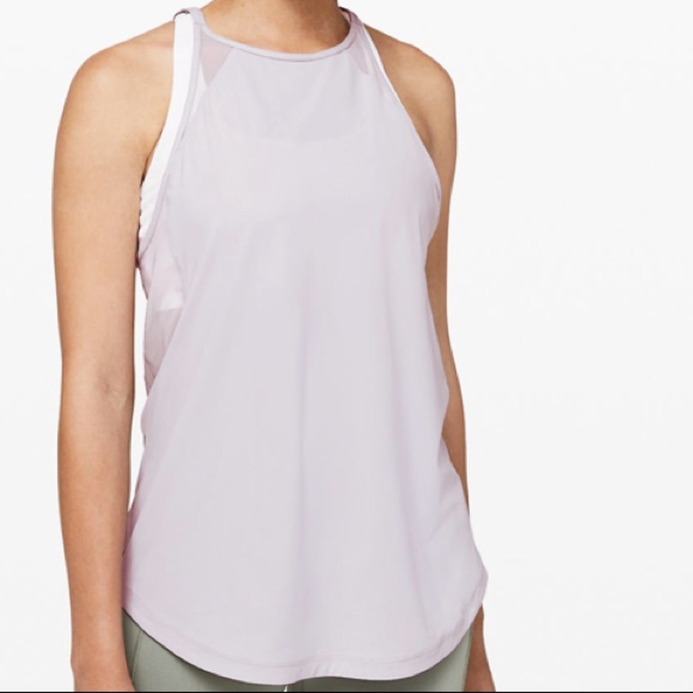 Lululemon Lilac Run off Route Tank